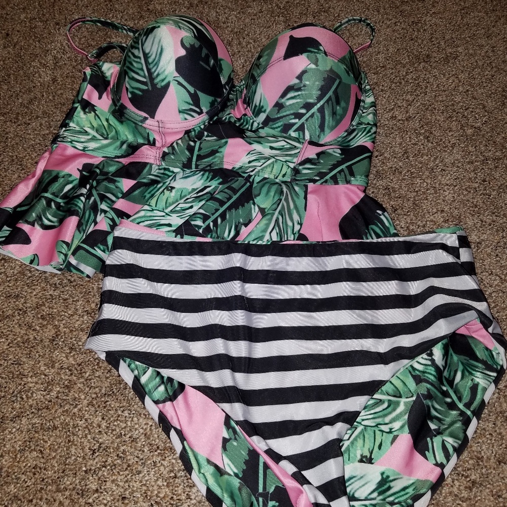 Tropical tankini